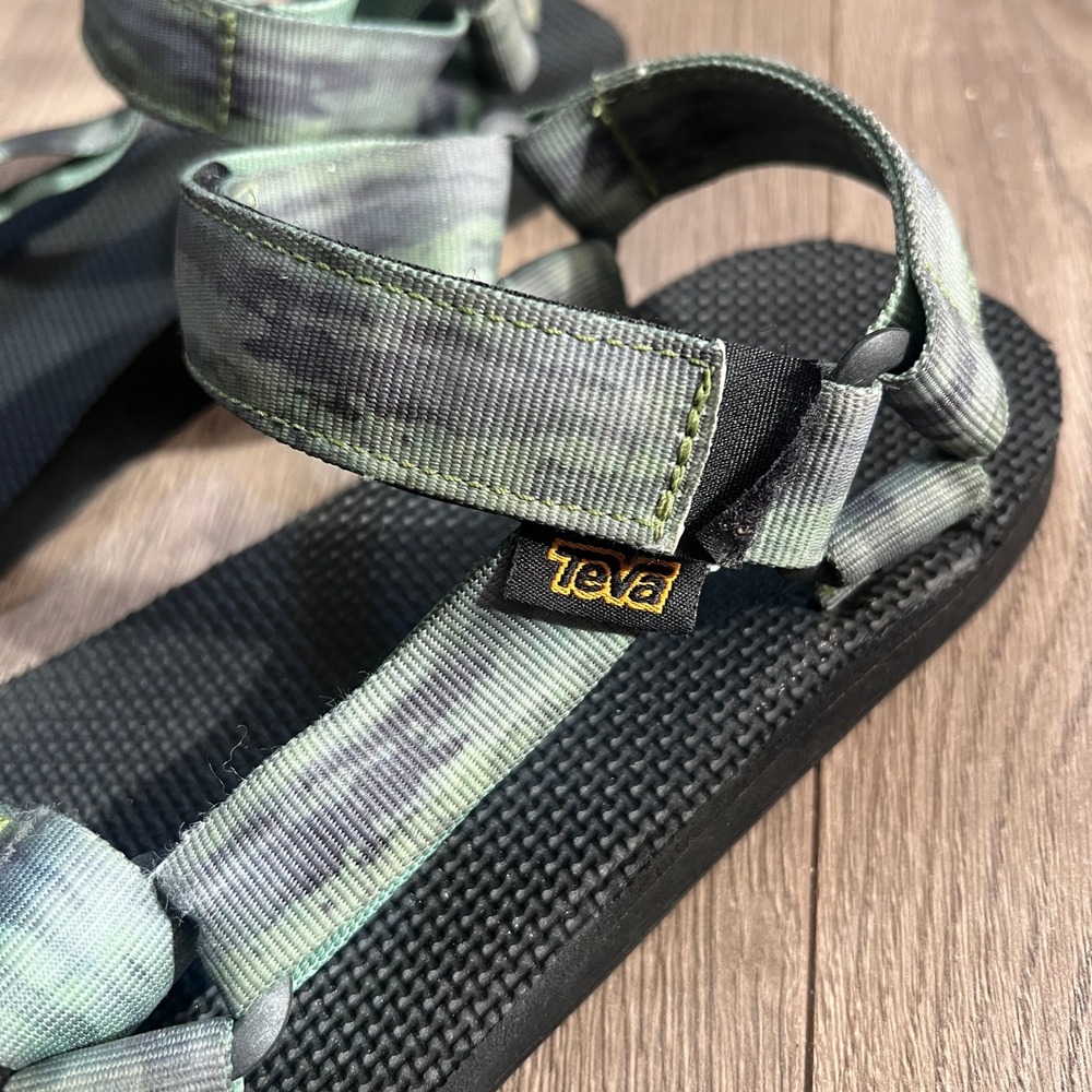Teva Original Universal Mens Sandals Green Camo 1127475 Size 9 - Picture 7 of 8
